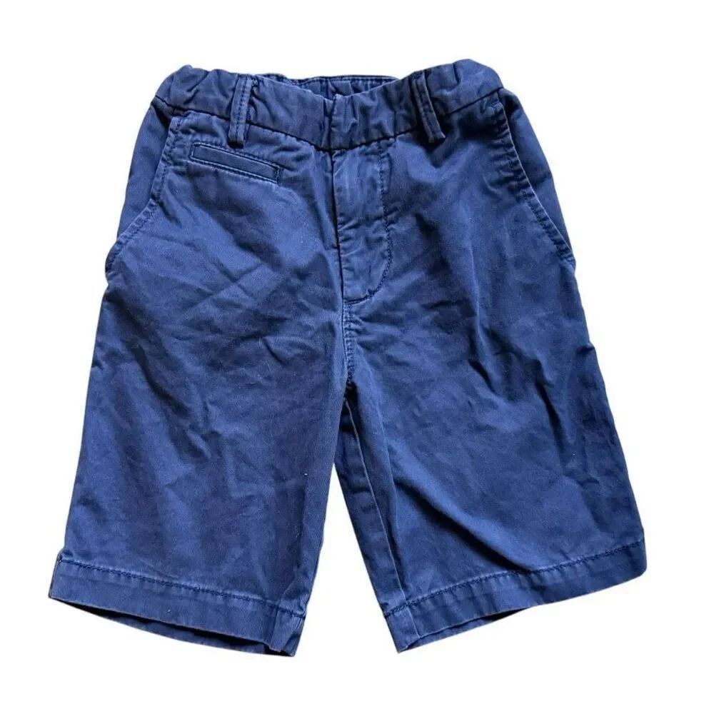 Youth Boys Gap Vintage Navy Chino Casual Khaki Shorts - Sz 7 Regular